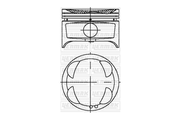 Piston (81.00MM-STD)   YENMAK 36-03991-000