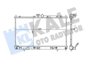 Su Radyatörü  KALE 374000  2531038001 2531038001  2531038005  2531038005 1350A253 1350A259 MR497740 MR497744 MR497745 MR571798 MR968856 MR968857 MR968858 MR993259
