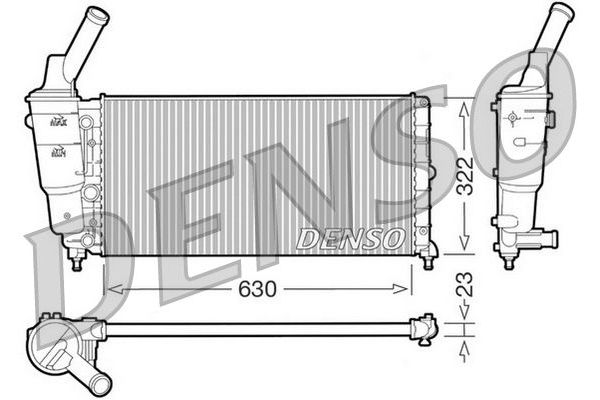 Su Radyatörü  DENSO DRM13005