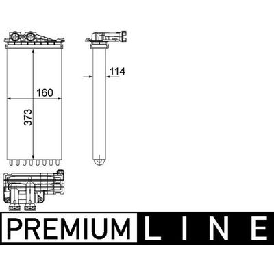 Kalorifer Radyatörü  DS 5 (04.2015->)  MAHLE AH 196 000P