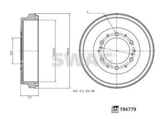 Kampana Arka Sağ veya Sol SWAG 33 11 1755  4243126200 42431-26200