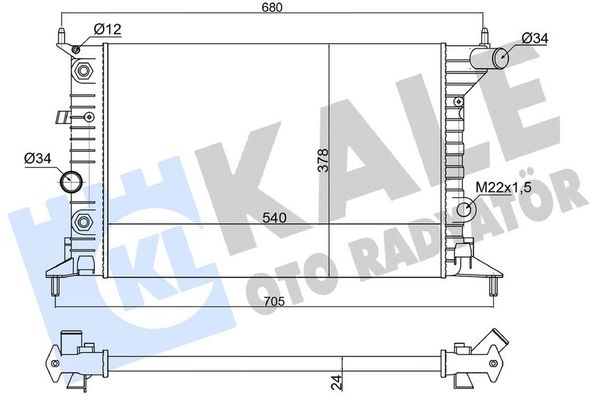 Su Radyatörü  KALE 363870