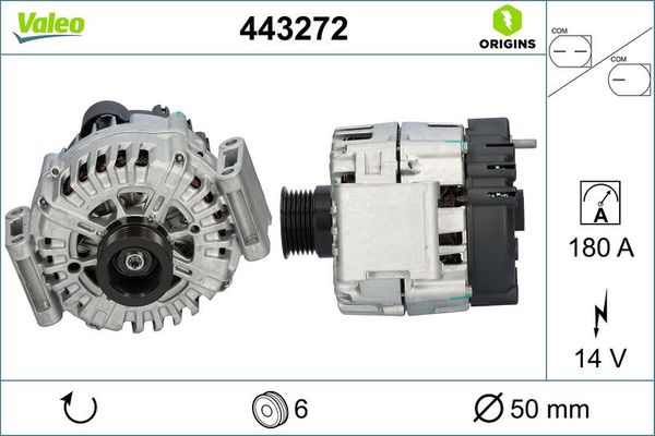 Alternatör  Mercedes ML -Serisi (BM 164)(03.2005->)  VALEO 443272