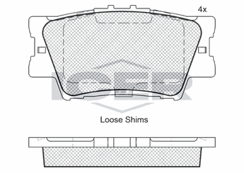 Fren Disk Balata Arka MAGNETI MARELLI 323700015300  V9118B038 446606060 0446606060 446606070 0446606070 446606090 0446606090 446633160 0446633160 446633180 0446633180 446642060 0446642060 24338