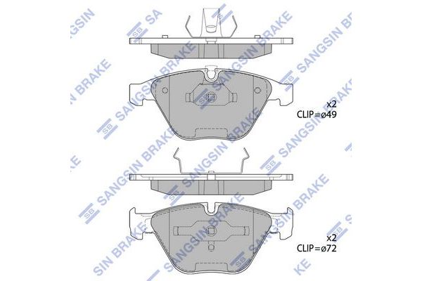Fren Disk Balata Ön SANGSIN SP2163