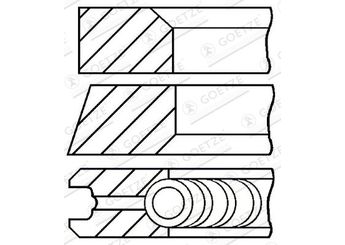Segman (84.00MM-STD)  GOETZE 08-439100-00  843910000 640Q9 0640Q9