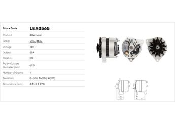 Alternatör  LUCAS ELEKTRIK LEA0565  LEA0565