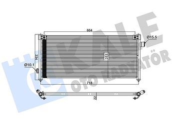 Klima Radyatörü  KALE 389700  73210AC050 73210-AC050