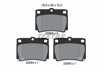 Fren Disk Balata Arka TEXTAR 2359301  MR307415 4605A783 MN102626 MR389575 MZ690027 MZ690047 4605B291