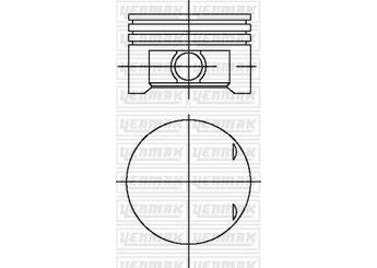 Piston (75.00MM-0.50)  YENMAK 39-03969-050  