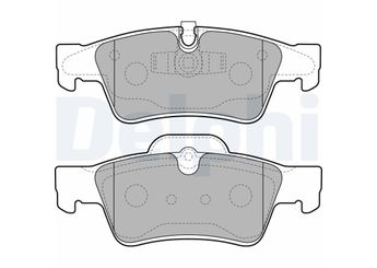 Fren Disk Balata Arka DELPHI LP2124  A0044205220 44205220 004 420 5220 1644201520 164 420 1520 1644201920 164 420 1920 A004 420 5220 A1644201520 A164 420 1520 A1644201920 A164 420 1920