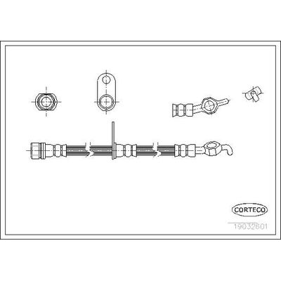 Fren Hortumu Arka Sağ Toyota Camry (XV10)(1992->)  MAHER 15771