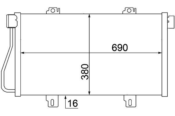 Klima Radyatörü  Nissan Interstar (X70)(09.2002->)  MAHLE AC 529 000S
