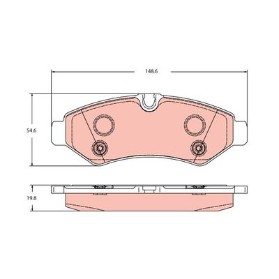Fren Disk Balata Arka Mercedes Sprinter III P.Van FWD (910)(02.2018->)  KALE BALATA 20747 199 04 MSH