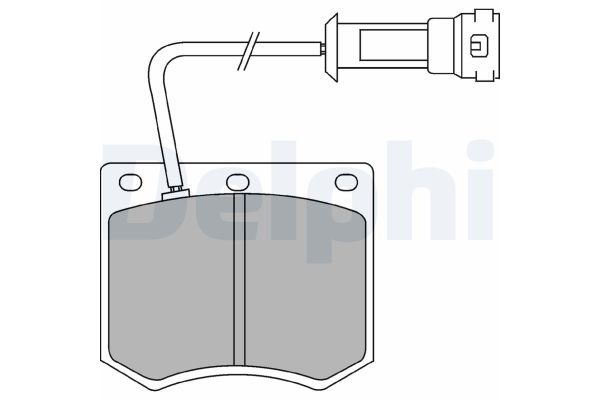 Fren Disk Balata Ön Ford Taunus (1976->)  DELPHI LP241