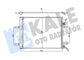 Klima Radyatörü  KALE 358080  9673629480