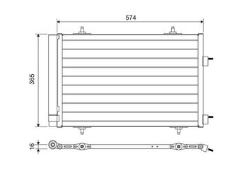 Klima Radyatörü  VALEO 814365  6455JA 6455-JA 9684993080 9686085780