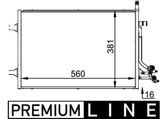 Klima Radyatörü  MAHLE AC 692 000P  1334653 1334196 5S6H19710AA 5S6H19710AB 5S6H19710AC