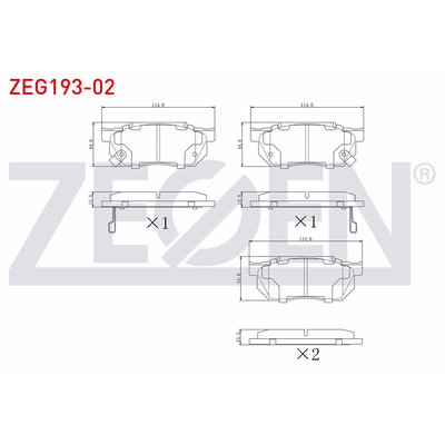 Fren Disk Balata Ön ZEGEN ZEG193-02
