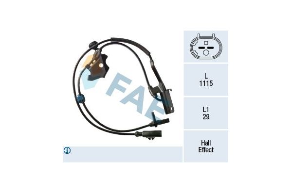 Abs Sensörü Ön Sağ Toyota Verso (AUR2/ZGR2)(2009->)  FAE 78389