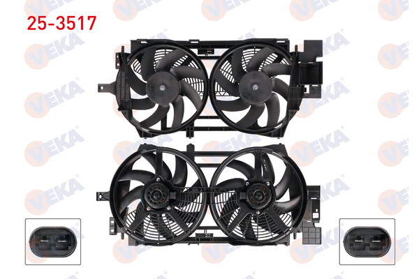 Radyatör Fan ve Motoru  Renault Laguna Grandtour (K56)(08.1995->)  VEKA 25-3517