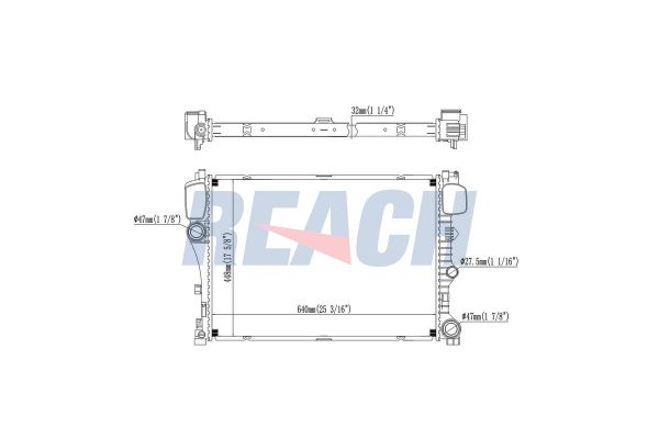 Su Radyatörü  Mercedes S -Serisi Sedan (BM 221)(06.2005->)  VEKA 16-3244B
