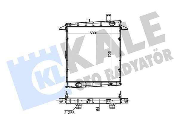Su Radyatörü  Ford Mondeo 4/5 Kapı (CNG)(2014->)  KALE 151700