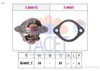 Termostat  FACET 7.8801  255002A000 25500-2A000