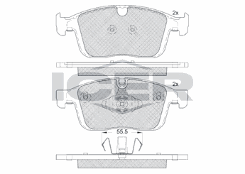 Fren Disk Balata Ön AYD 60422A  31445986 31445985 3 144 598 5 3 144 598 6 31423314