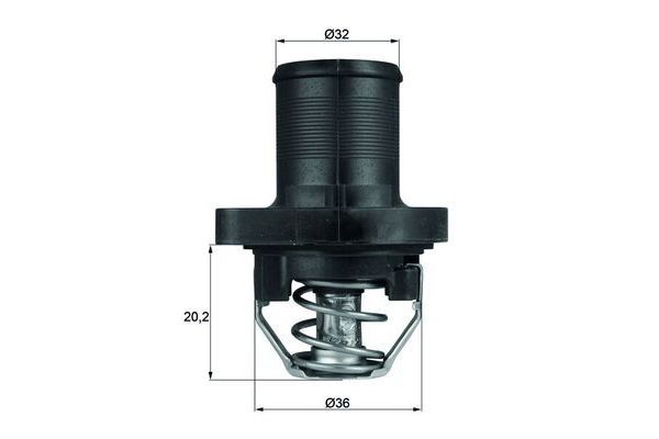Termostat  Citroen Jumpy (11.2003->)  MAHLE TI 47 89