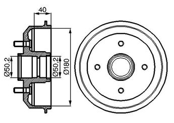 Kampana Arka Sağ veya Sol BOSCH 0 986 477 099  986477099 0 986 477 099 1000859 1017668 1499061 4034886 7S511113AA 96FB1113BB 96FB1113BC YS6W1113AA 1E0126251 1E01-26-251 1E0126251A 1E01-26-251A