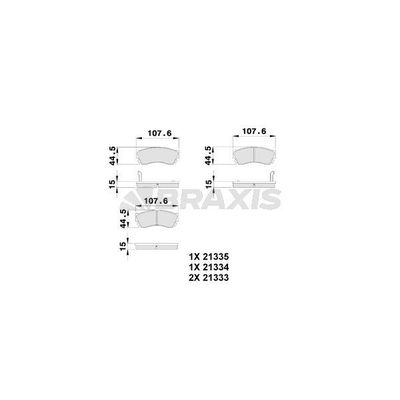 Fren Disk Balata Ön BRAXIS AB0239