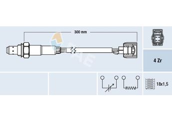 Oksijen (Lambda) Sensörü  FAE 77585  DS56031110AA 56031110AA 56041698AA 56041944AA 56028994AA 56028994 AA 56041887AA A0045425318 A 004 542 53 18 45425318 004 542 53 18