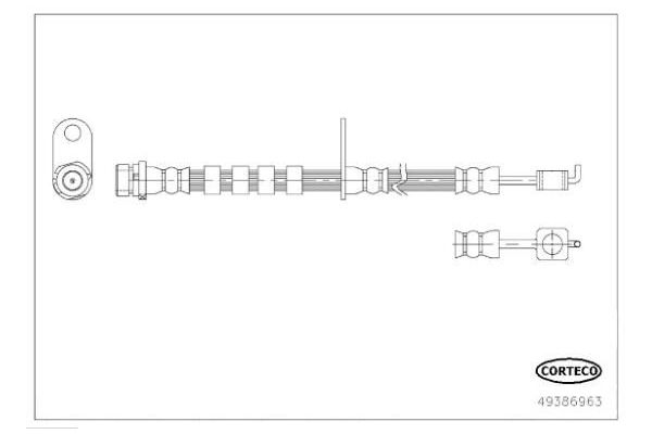 Fren Hortumu Ön Sağ Ford Fiesta (CNN)(2012->)  SWAPP 40232