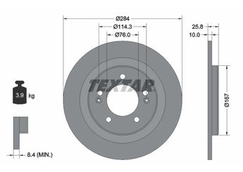 Fren Disk Ayna Arka Sağ ve Sol EUROREPAR 1642771080  1642771080 58411A6200