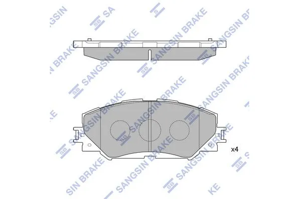 Fren Disk Balata Ön Toyota Auris (E15)(10.2006->)  SANGSIN SP2093