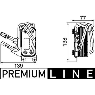 Motor Yağ Soğutucu  BMW 7 Serisi (E65/E66)(2001->)  MAHLE CLC 67 000P