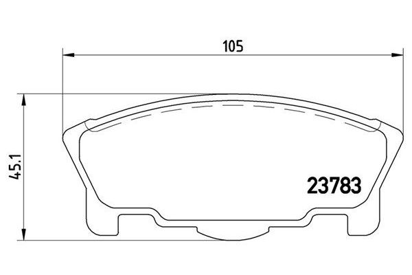 Fren Disk Balata Ön Daihatsu Move (L6...)(1997->1999)  MAGNETI MARELLI 363700416014