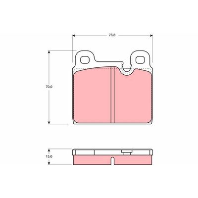 Fren Disk Balata Ön Porsche 911 (Typ 911 / 930)(1983->)  TRW GDB918