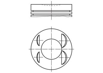Piston (72.20MM-STD)  GOETZE 87-71972-STD  8789100002 2000300100 200 030 01 00 A2000300100 A200 030 01 00 120108613R 120A11396R 120A12479R 120A15409R 120A16752R 120A17936R