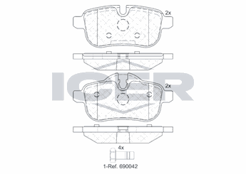 Fren Disk Balata Arka TEXTAR 2455902  34216788275 34 21 6 788 275 34216797861 34 21 6 797 861
