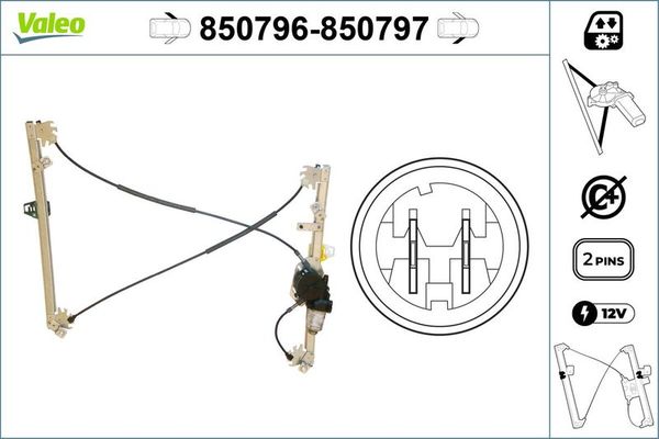 Cam Krikosu Ön Sol VALEO 850796