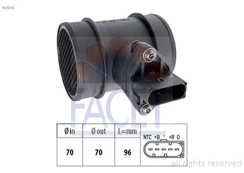 Hava Debimetresi  NGK 95484  57906461A 057 906 461 A 57906461AX 057 906 461 AX