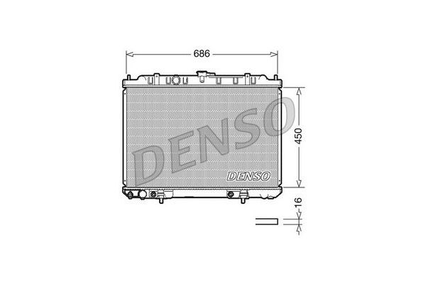 Su Radyatörü  DENSO DRM46008