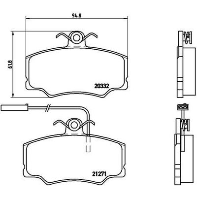 Fren Disk Balata Ön Alfa Romeo Alfa 33 (1983->)  BREMBO P 23 048