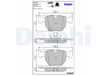 Fren Disk Balata Ön DELPHI LP1003  LP1003 34116761252 34111163307 3411 1163 307 34111165227 3411 1165 227 34112229031 3411 2229 031 34112282090 3411 2282 090 34112282166 3411 2282 166 34112282556 3411 2282 556 34113427503 3411 3427 503 3411 6761 252 34112157589 34112180419 34112357230