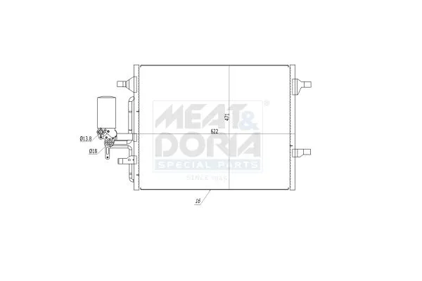 Klima Radyatörü  ORİS CVO731016