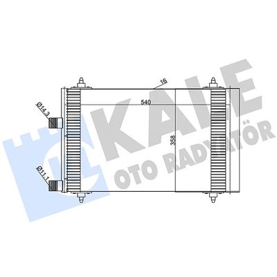 Klima Radyatörü  Citroen C5 Break (05.2001->)  KALE 385600