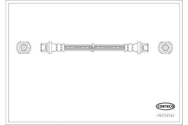 Fren Hortumu Arka Sağ veya Sol Peugeot 108 TOP (03.2014->)  MGA 511155