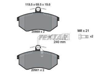 Fren Disk Balata Ön FRENDI 62517  3501080AC 437698151 443398151F 443698151C 443698151D 443698151E 443698151F 443698151G 443698151H 8A0698151 8A0698151B A21BJ3501080 A21BJ3501080AC 230400009